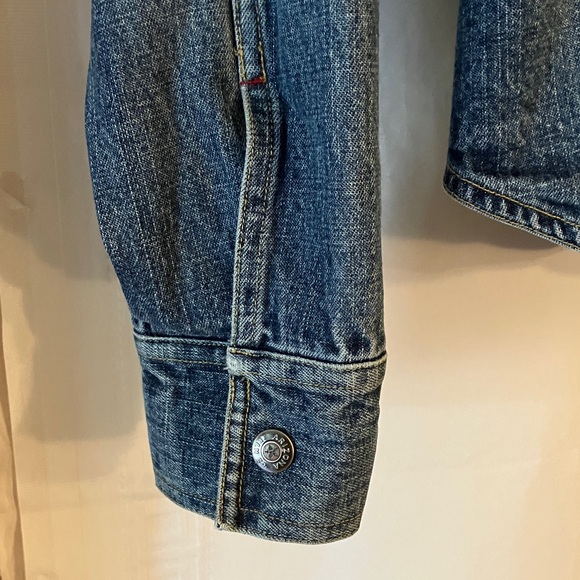 Arizona Jean Co. Junior Ladie Sz L Long Sleeve Denim Jacket w/Metal Snap Closure - Picture 5 of 10